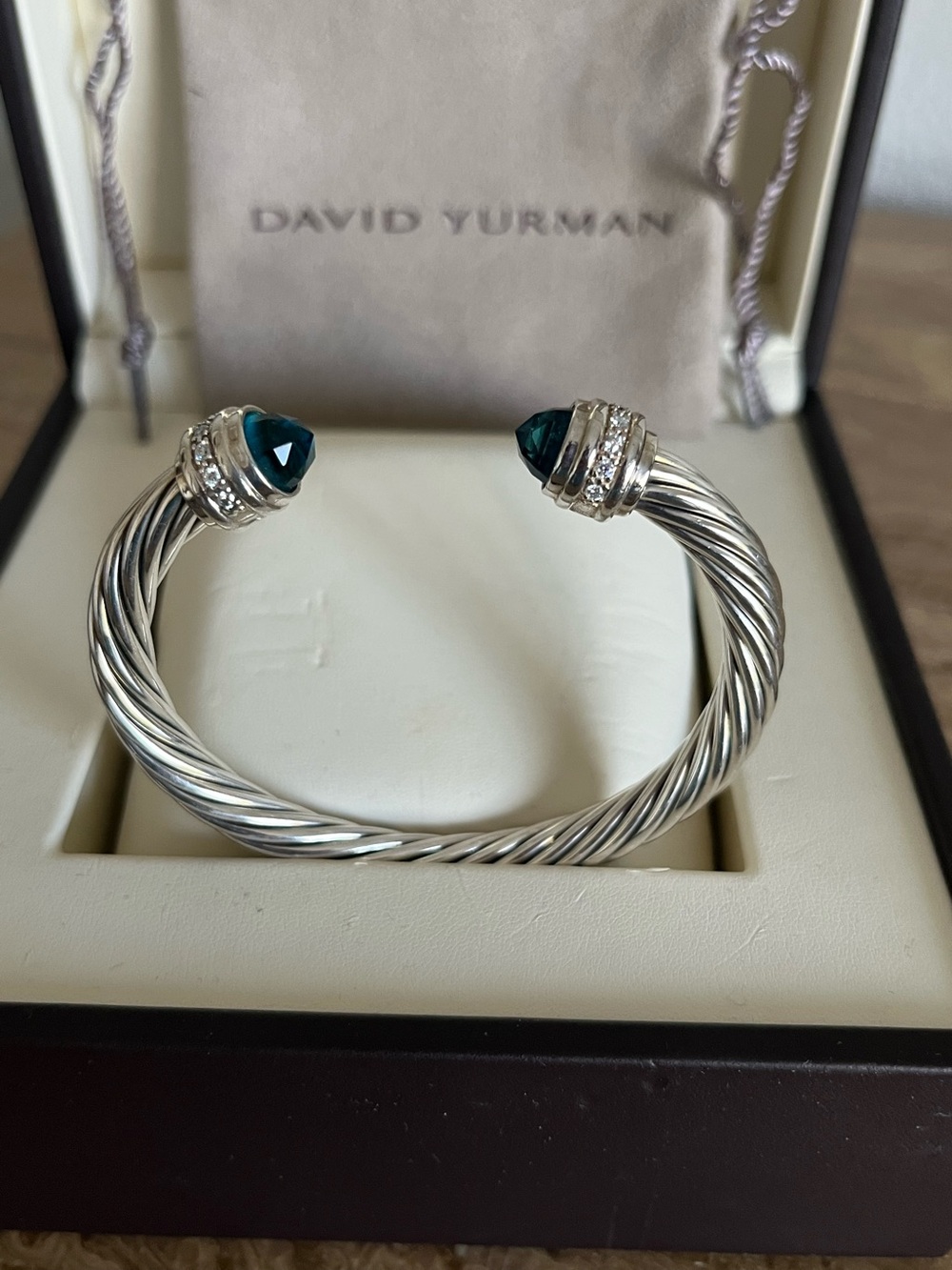 David Yurman Cable Diamond Bangle 7mm